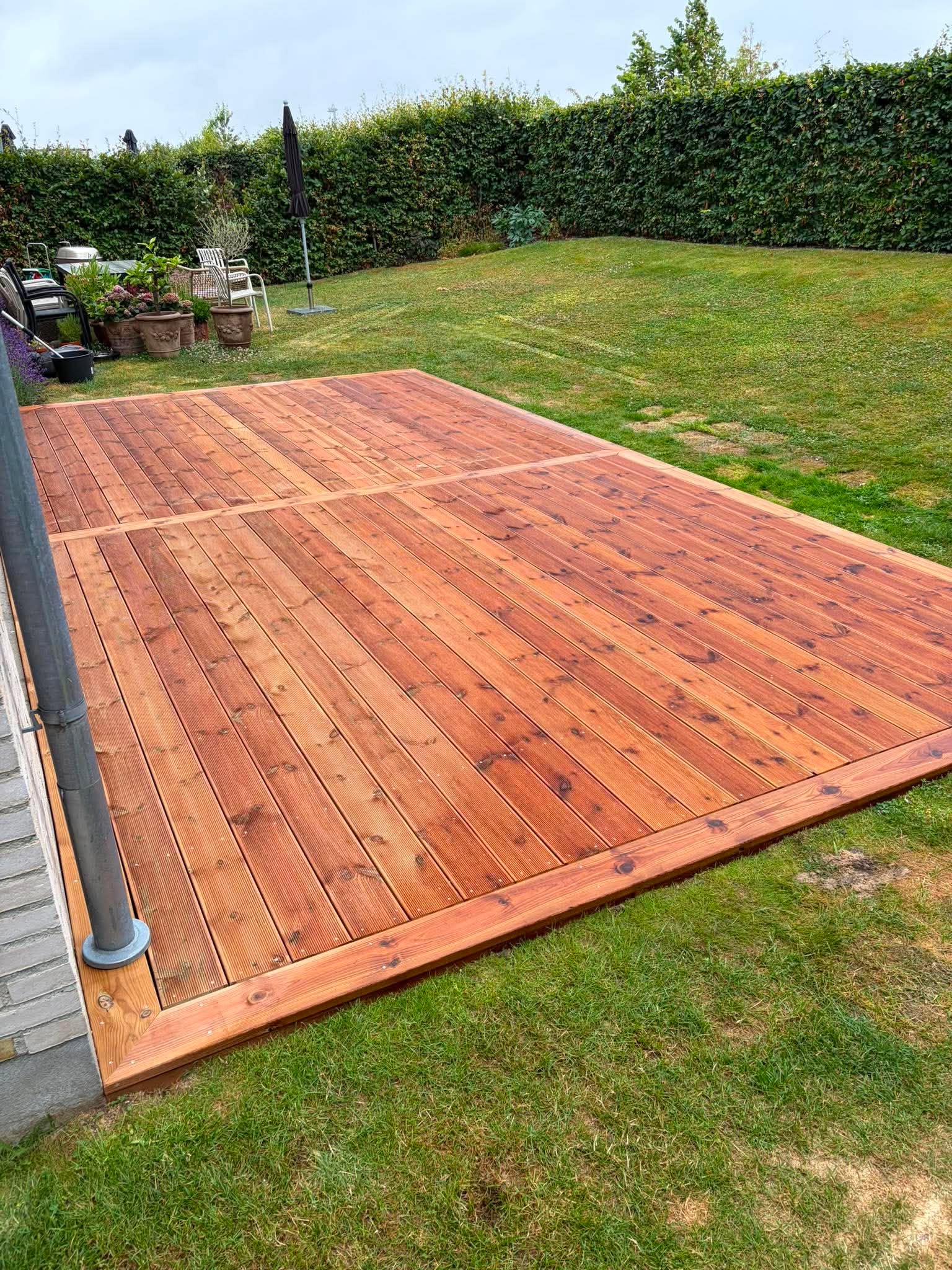 Træterrasse med flot finish